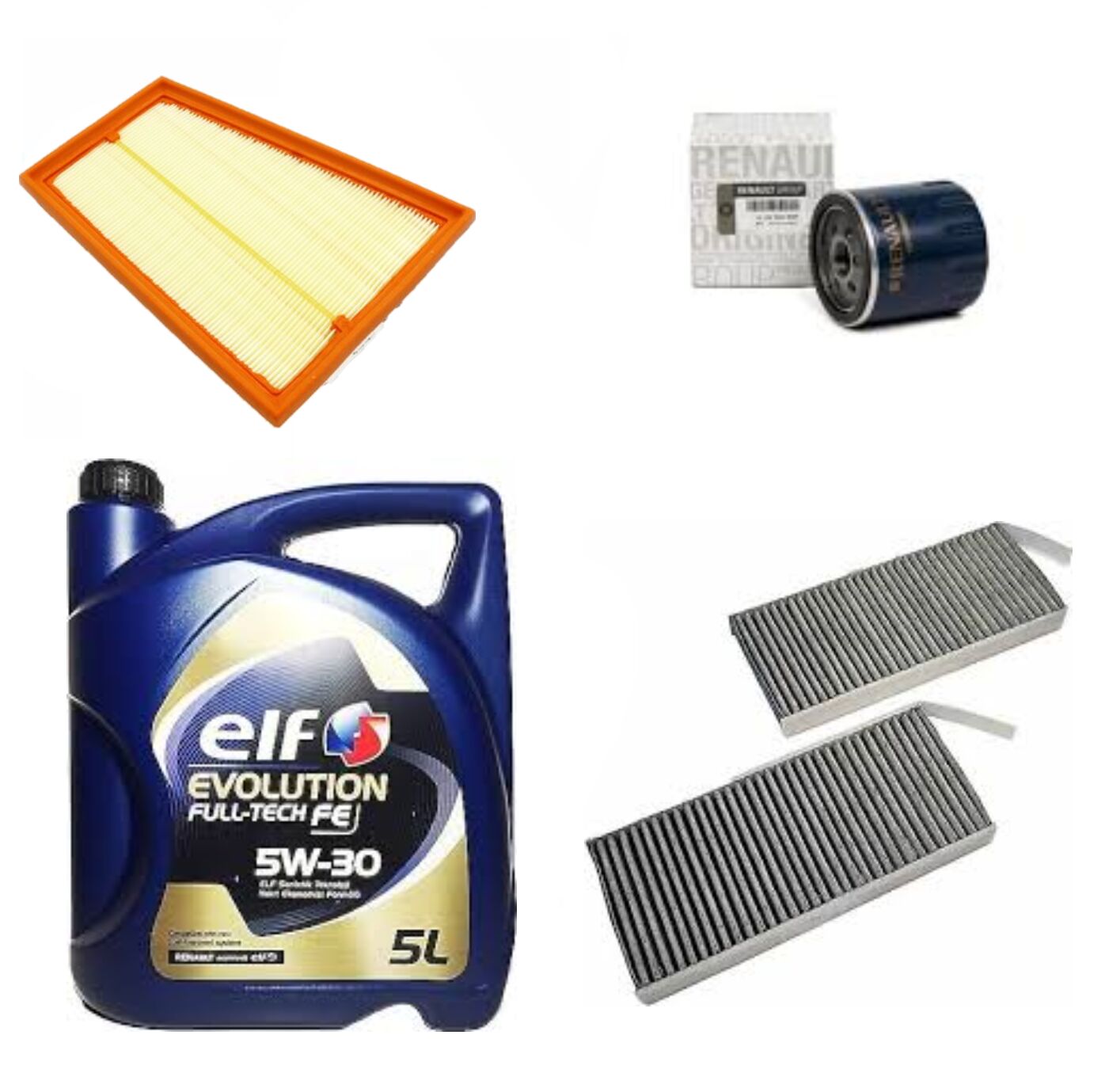 Kangoo 3-III Yağ Bakım Seti 1.5 Dci K9K (2013-2020) (Motor Yağı+Yağ+Hava+Polen Filtre)