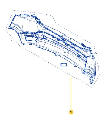 Taliant Arka Tampon 2021-> 850109746V -Renault Mais