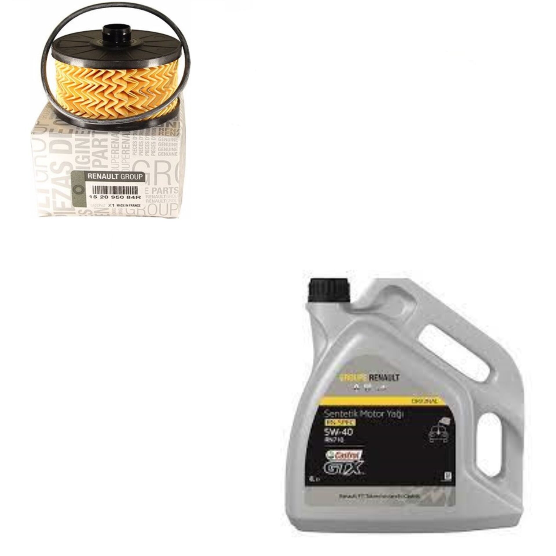 Clio 5-V Captur 2-II Yağ Bakım Seti 1.0 Sce B4D 2020-> (Motor Yağı+Yağ Filtre)