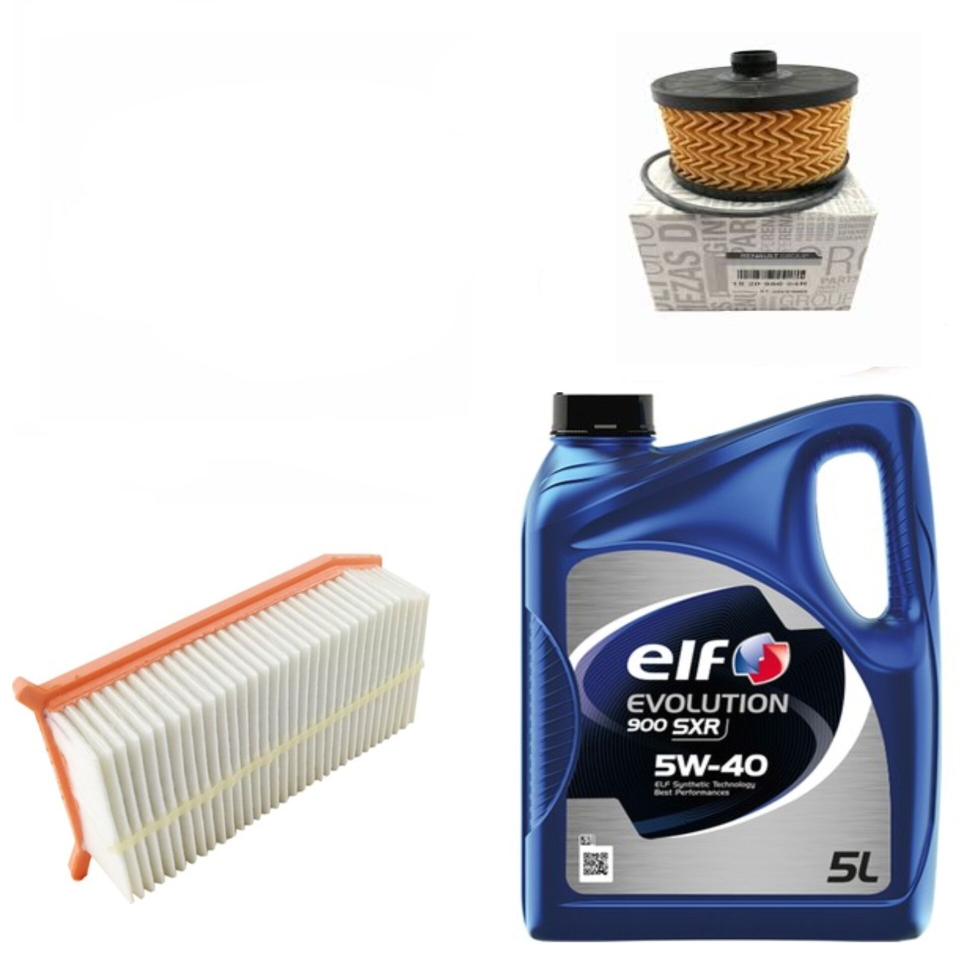 Clio 4-IV Captur 1-I Yağ Bakım Seti 0.9 Tce H4B-1.2 Tce H5F (2013-2020) (Motor Yağı+Yağ+Hava Filtre