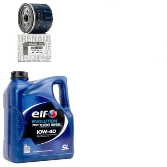 Clio 3-III Modus Yağ Bakım Seti 1.5 Dci K9K (2003-2012)(Motor Yağı+Yağ Filtre)