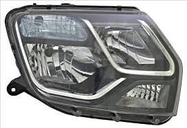 Duster 1-I Sağ Far Lambası (2013-2017) İçi Siyah Nikelajlı 260105828R - Renault Mais