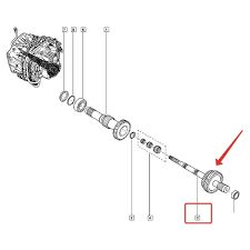 Renault Fluence DC4 İkinci İç Grup Mili 322011715R -Renault Mais