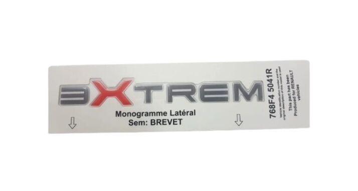 Kango 3-III Arka Bagaj Kapak Extrem Monogram Yazısı 768F45041R - Renault Mais