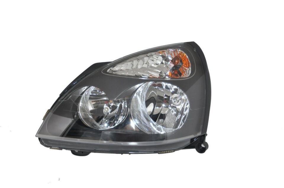 Clio 2-II Sol Ön Far Lambası Siyah (2005-2008) 7701054058 -Depo