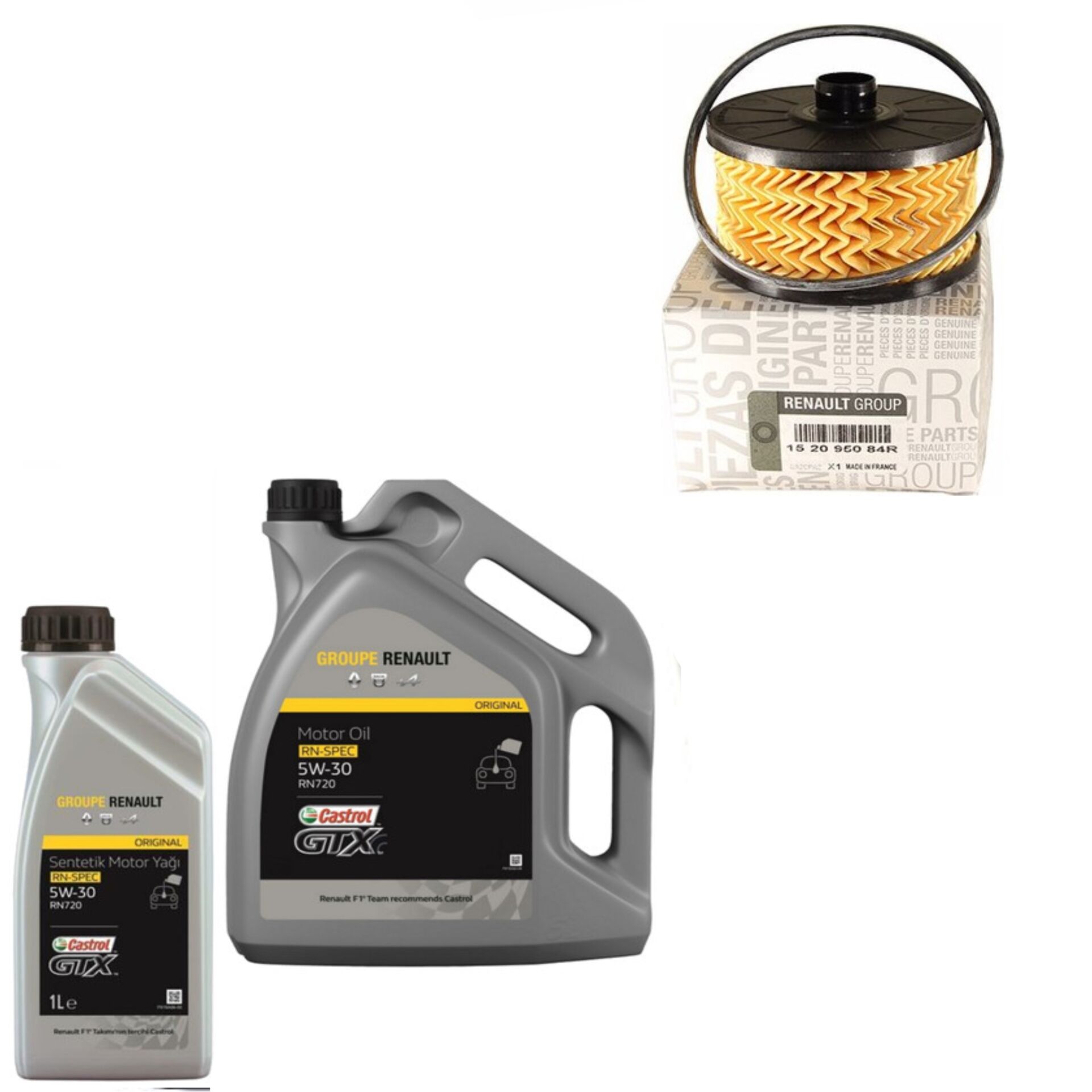 Clio 5-V Captur 2-II Yağ Bakım Seti 1.3 Tce H5H 2020-> (Motor Yağı+Yağ Filtre )