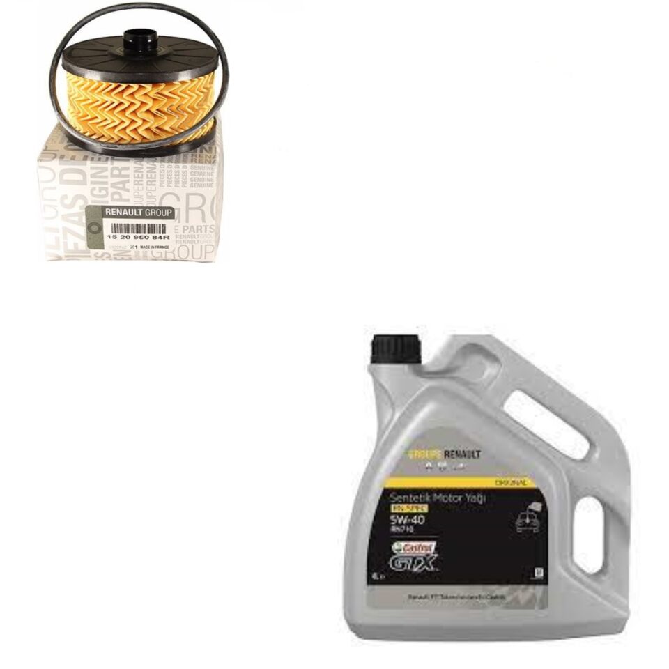 Clio 5-V Captur 2-II Yağ Bakım Seti 1.0 Sce B4D 2020-> (Motor Yağı+Yağ Filtre)