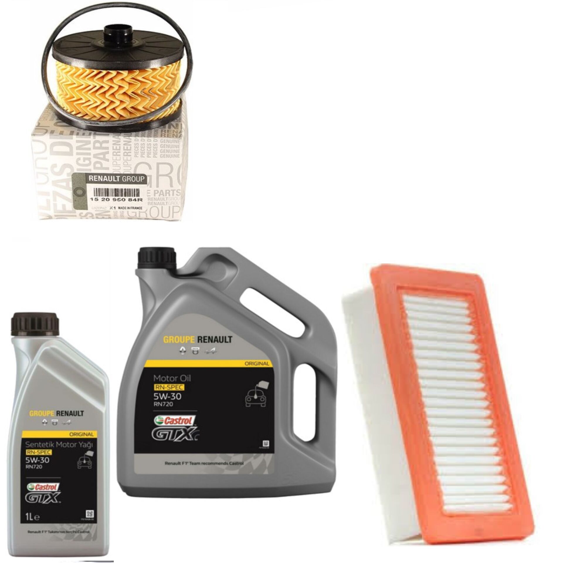 Taliant Sandero 3-III Yağ Bakım Seti 1.3 Tce H5H 2020-> (Motor Yağı+Yağ+Hava Filtre )