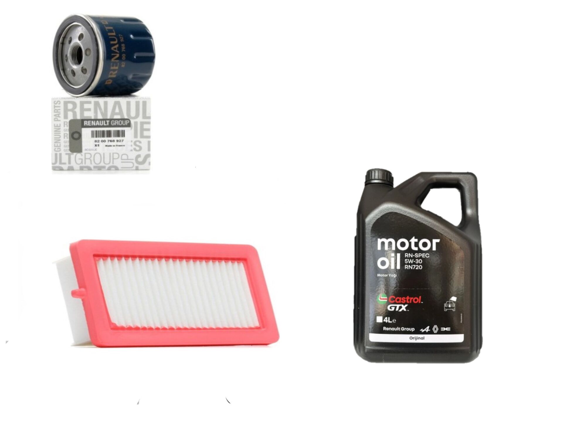 Taliant Sandero 3-III Yağ Bakım Seti 1.0 Sce B4D 2020-> (Motor Yağı+Yağ+Hava Filtre)