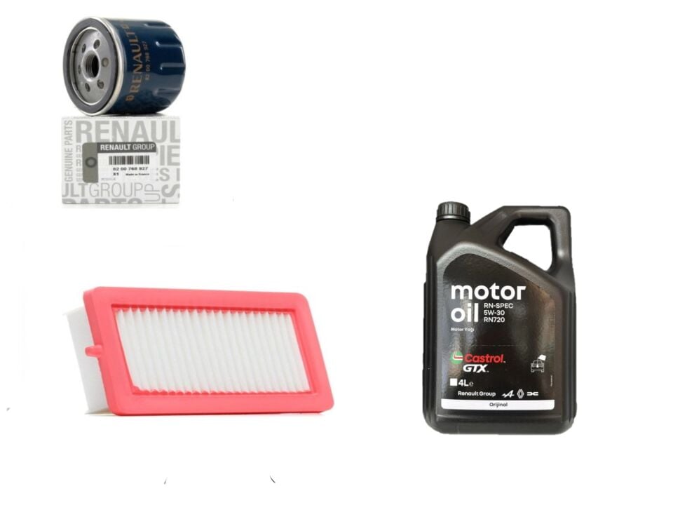 Taliant Sandero 3-III Yağ Bakım Seti 1.0 Sce B4D 2020-> (Motor Yağı+Yağ+Hava Filtre)