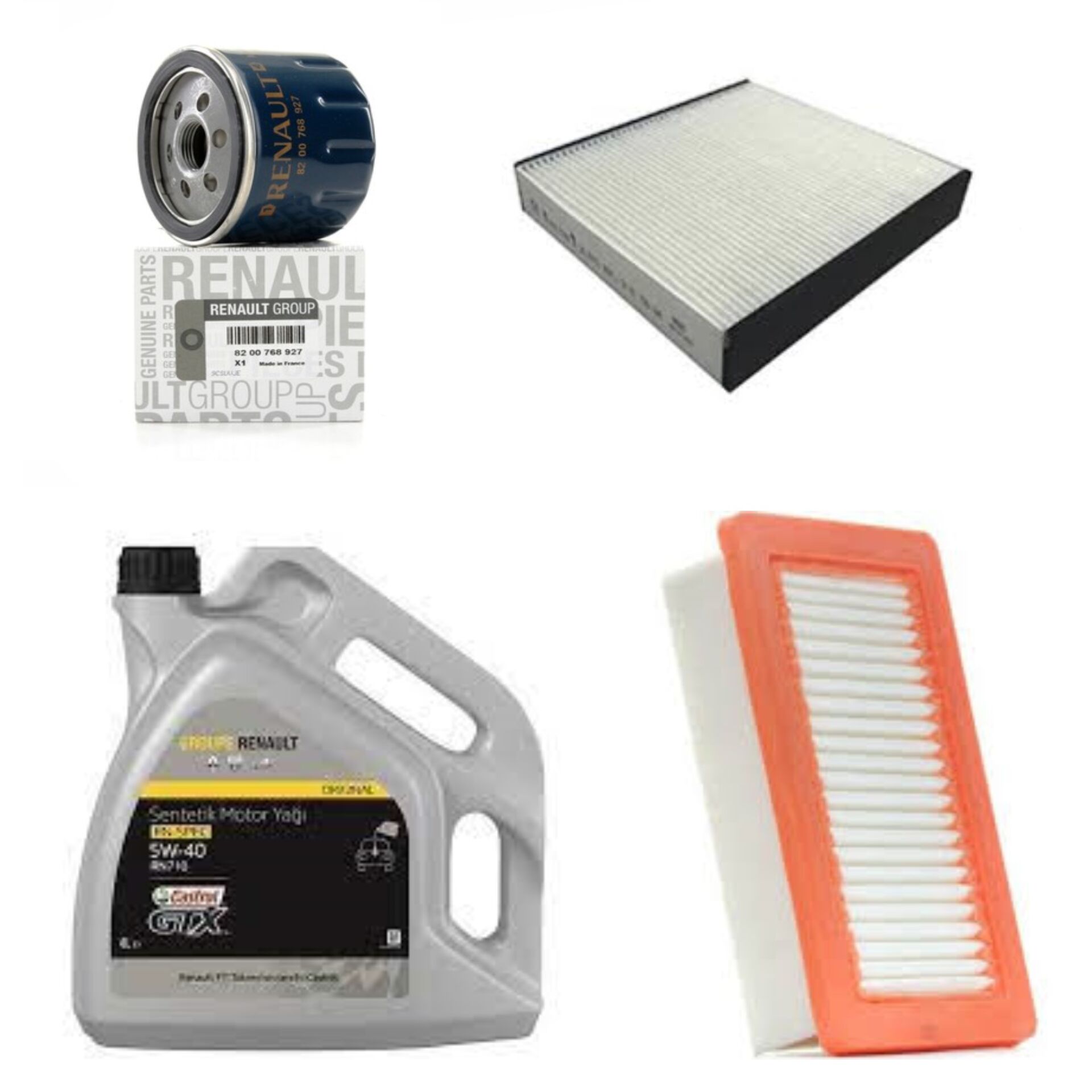 Taliant Sandero 3-III Yağ Bakım Seti 1.0 Sce B4D 2020-> (Motor Yağı+Yağ+Hava+Polen Filtre )