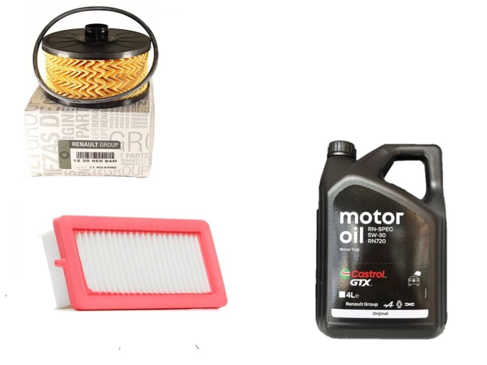 Taliant Sandero 3-III Yağ Bakım Seti 1.0 Tce H4D 2020-> (Motor Yağı+Yağ+Hava Filtre )