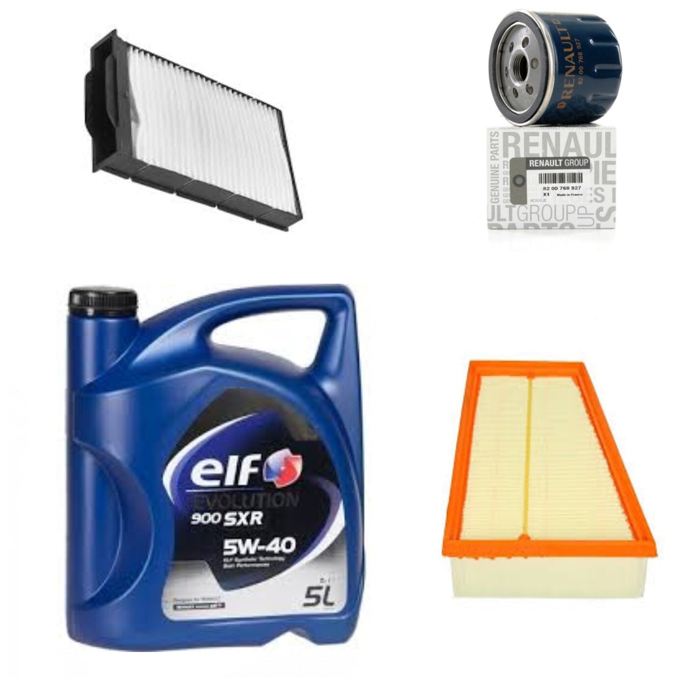 Megane 2-II Yağ Bakım Seti 1.5 Dci K9K (2003-2010) (Motor Yağı+Yağ+Hava+Polen Filtre)