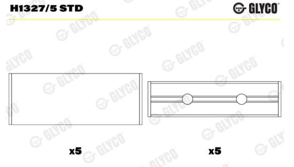 Master 3-III Ana Yatak STD (Takım) 2.3 Dci M9T (2010-2020) GLY-H1327/5-Glayco