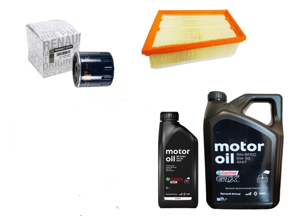 Megane 4-IV Talisman Yağ Bakım Seti 1.5 Dci K9K 2016-> (Motor Yağı+ Yağ+Hava Filtre )
