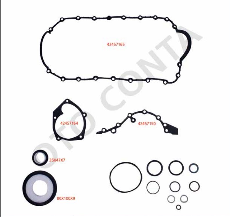 Megane 2-II Clio 2-II Kango 2-II Motor ALT Conta Takımı SKT Keçeli 1.5 Dci K9K 42457104 -Royal