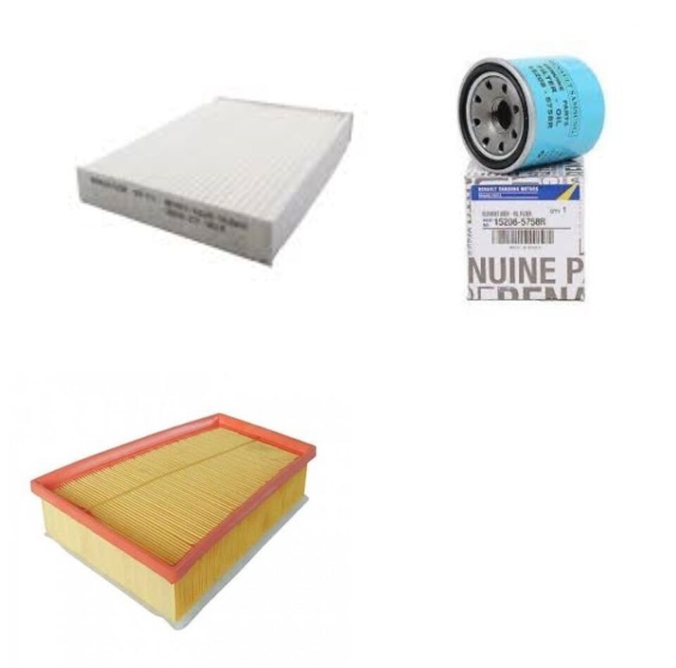 Megane 4-IV Filtre Bakım Seti 1.6 Sce 16V H4M 2016-> (Yağ+Hava+Polen Filtre )