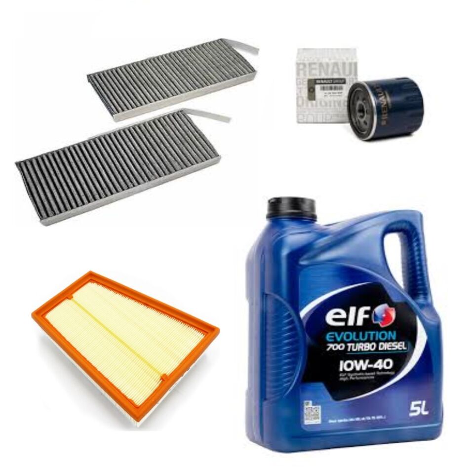 Kangoo 3-III Yağ Bakım Seti 1.5 Dci K9K  (2008-2012) (Motor Yağı+Yağ+Hava+Polen Filtre)