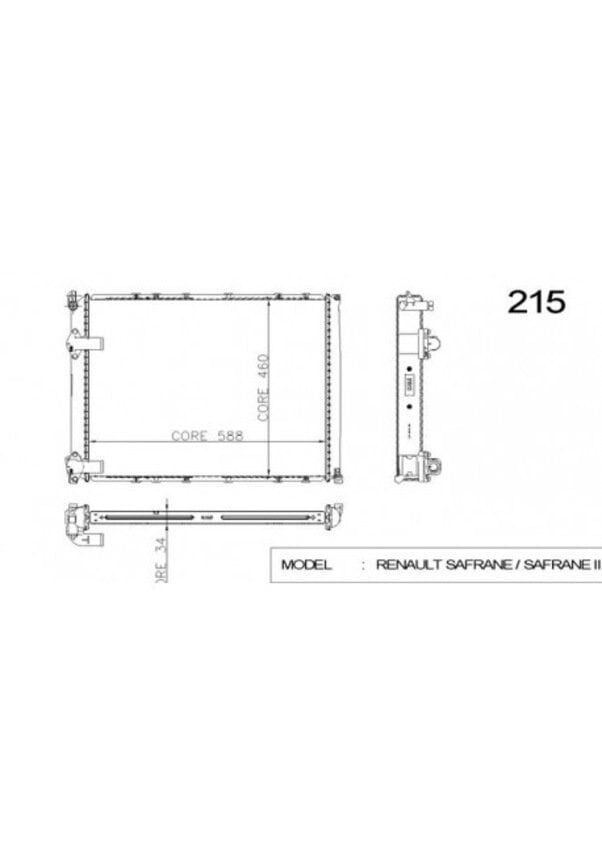 Safrane Motor Su Radyatörü 7701352201 -Kale