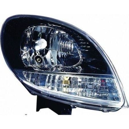 Kango 2-II Sağ Ön Far Lambası Siyah (2003-2008) 7701062427-260104911R -Renault Mais