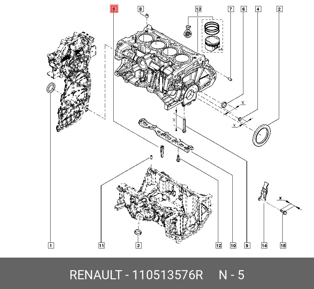Megane 4-IV Duster 2-II Su Devre Tapası 1.3 Tce H5H (2018-2024) 110513576R -Renault Mais
