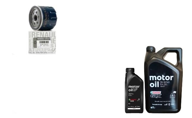 Megane 3-III Fluence Yağ Bakım Seti 1.5 Dci K9K (2008-2016) (Motor Yağı+ Yağ Filtre)
