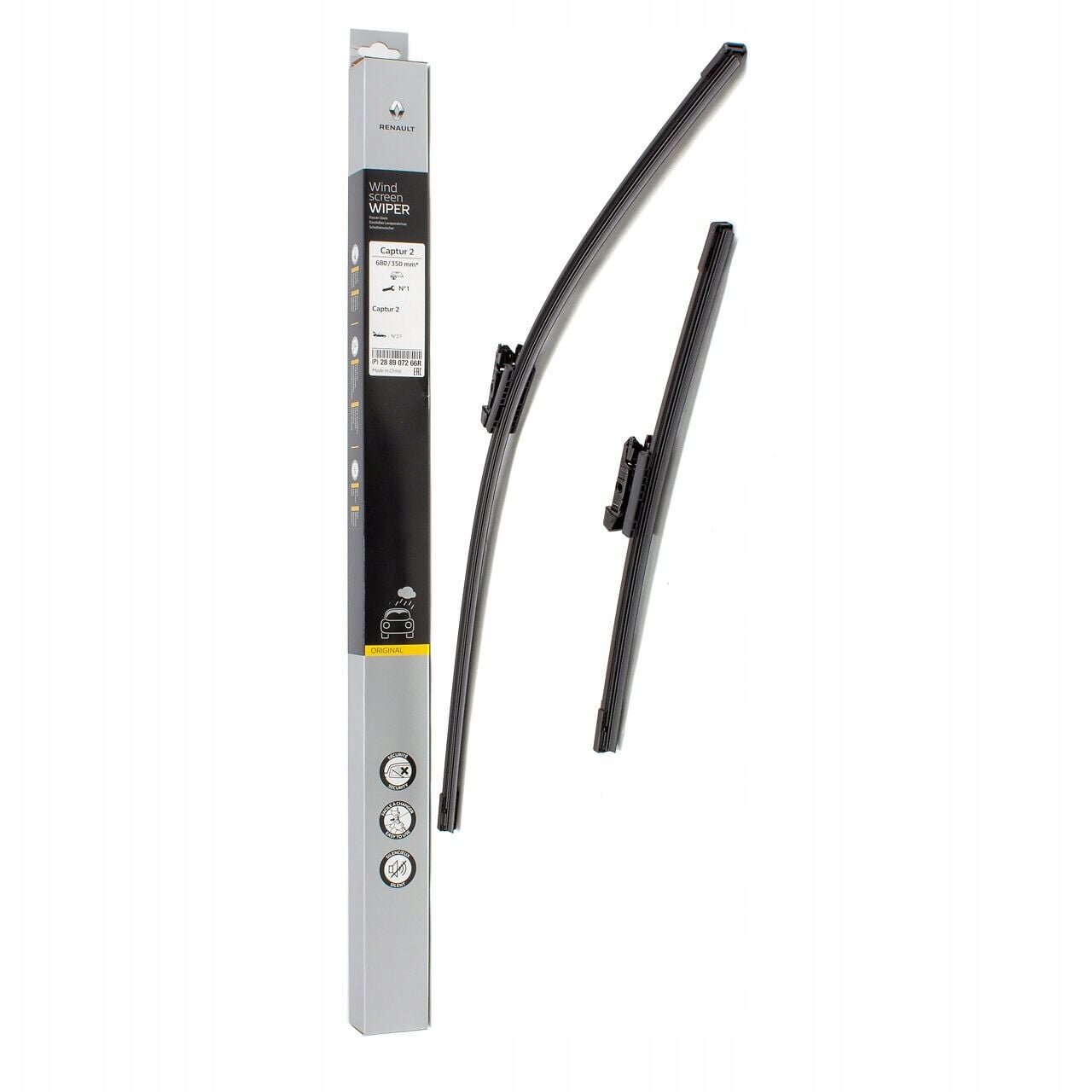 Clio 5-V Ön Silecek (Süpürge) Takımı 2020-> 288907266R-Renault Mais