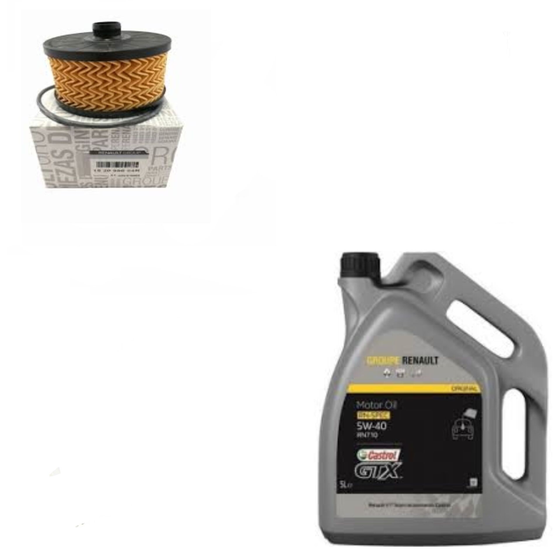 Clio 4-IV Captur 1-I Yağ Bakım Seti 0.9 Tce H4B-1.2 Tce H5F(2013-2020)(Motor Yağı+ Yağ Filtre