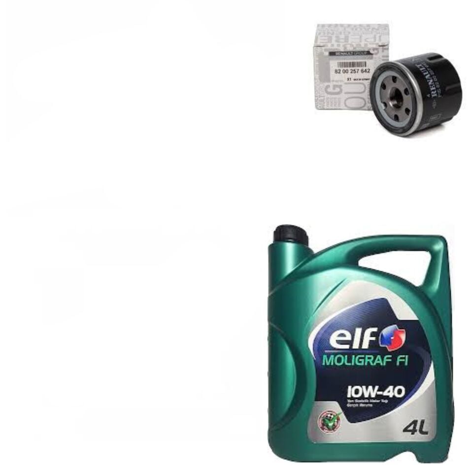 Clio 4-IV Captur 1-I Yağ Bakım Seti 1.2 16V D4F (2013-2020)(Motor Yağı+Yağ Filtre