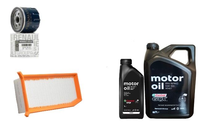 Lodgy Dokker Yağ Bakım Seti 1.5 Dci K9K (2013-2020)(Motor Yağı+Yağ+ Hava Filtre)