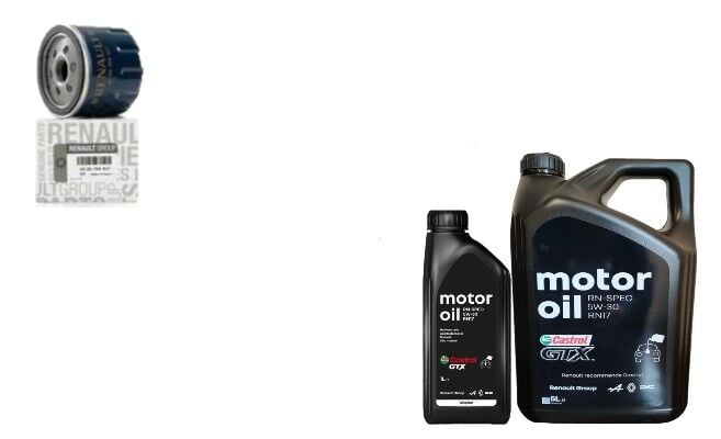 Logan 2-II Sandero 2-II Yağ Bakım Seti 1.5 Dci K9K (2013-2020)(Motor Yağı+Yağ Filtre)