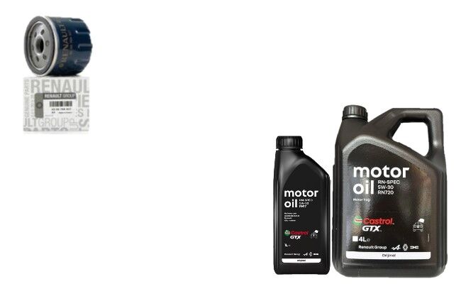 Lodgy Dokker Yağ Bakım Seti 1.5 Dci K9K (2013-2020)(Motor Yağı+Yağ Filtre)