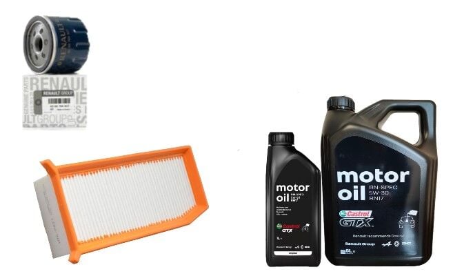 Logan 2-II Sandero 2-II Yağ Bakım Seti 1.5 Dci K9K (2013-2020) (Motor Yağı+Yağ+ Hava Filtre)