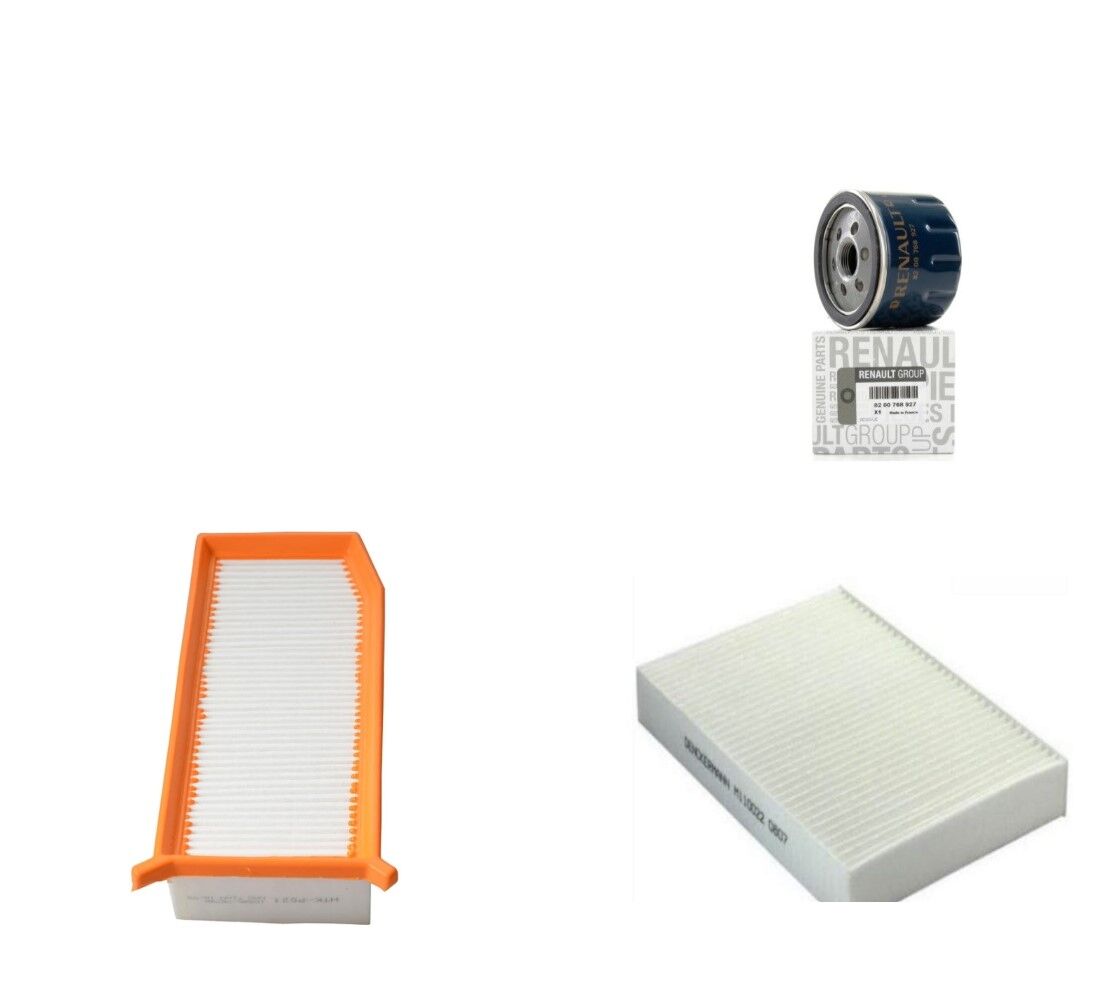 Logan 2-II Sandero 2-II Filtre Bakım Seti 1.5 Dci K9K (2013-2020) (Yağ+ Hava + Polen Filtre)