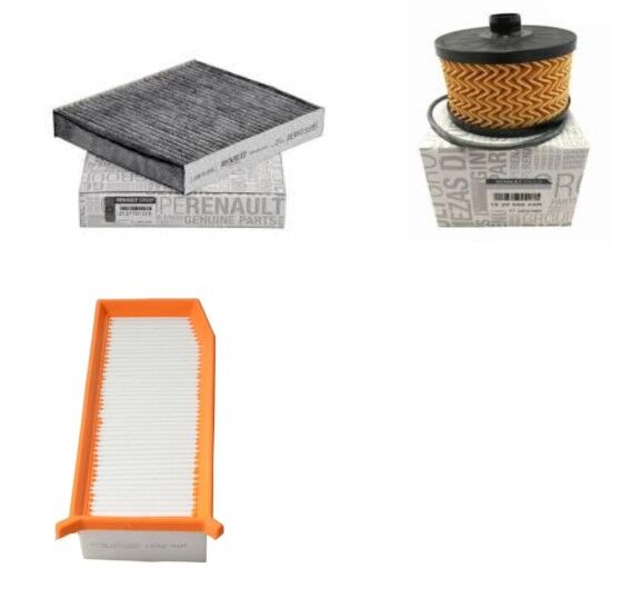 Logan 2-II Sandero 2-II Filtre Bakım Seti 0.9 Tce H4B-1.2 Tce H5F (2013-2020)(Yağ+Hava+Polen Filtre