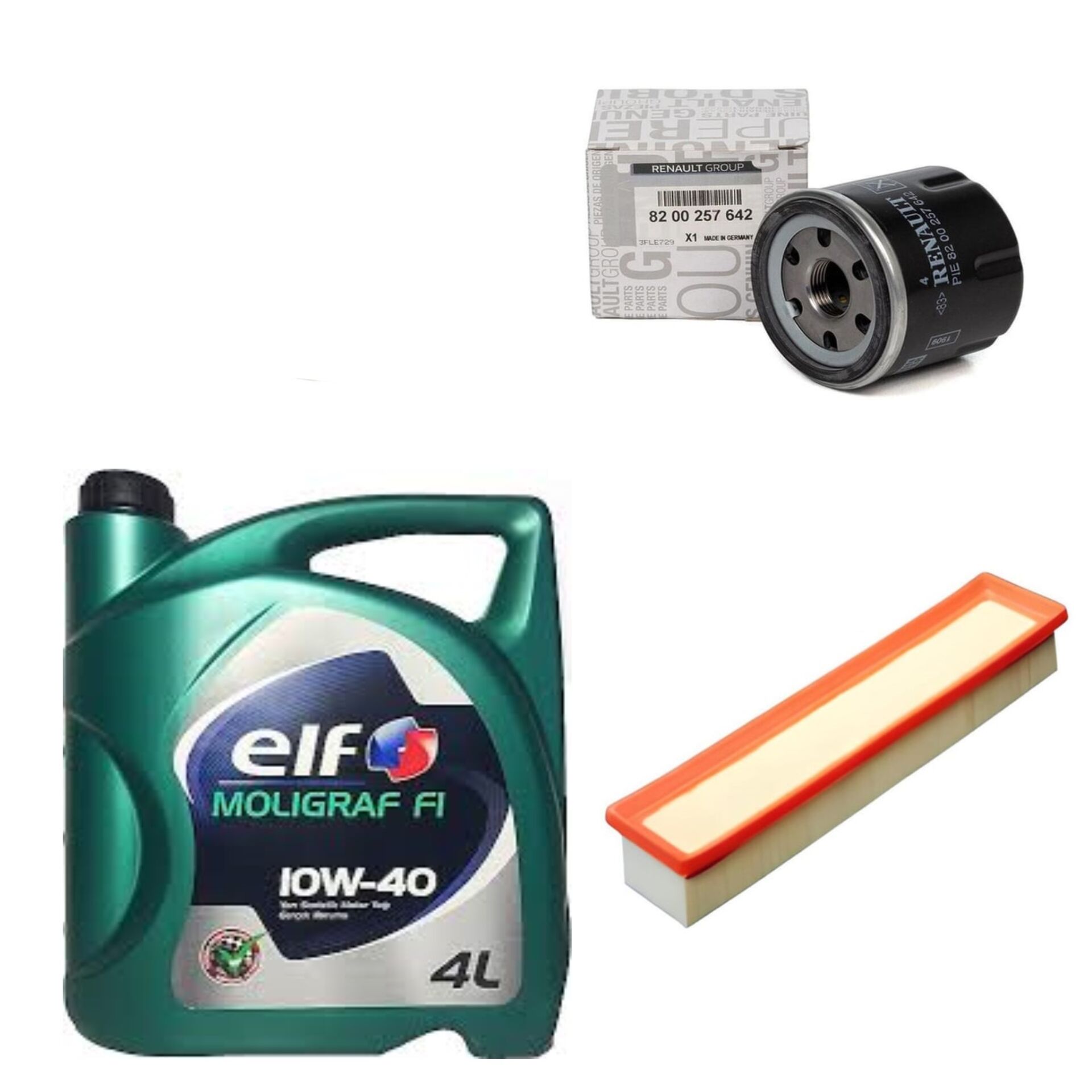 Logan 2-II Sandero 2-II Yağ Bakım Seti 1.2 16V D4F (2013-2020)(Motor Yağı+Yağ+Hava Filtre