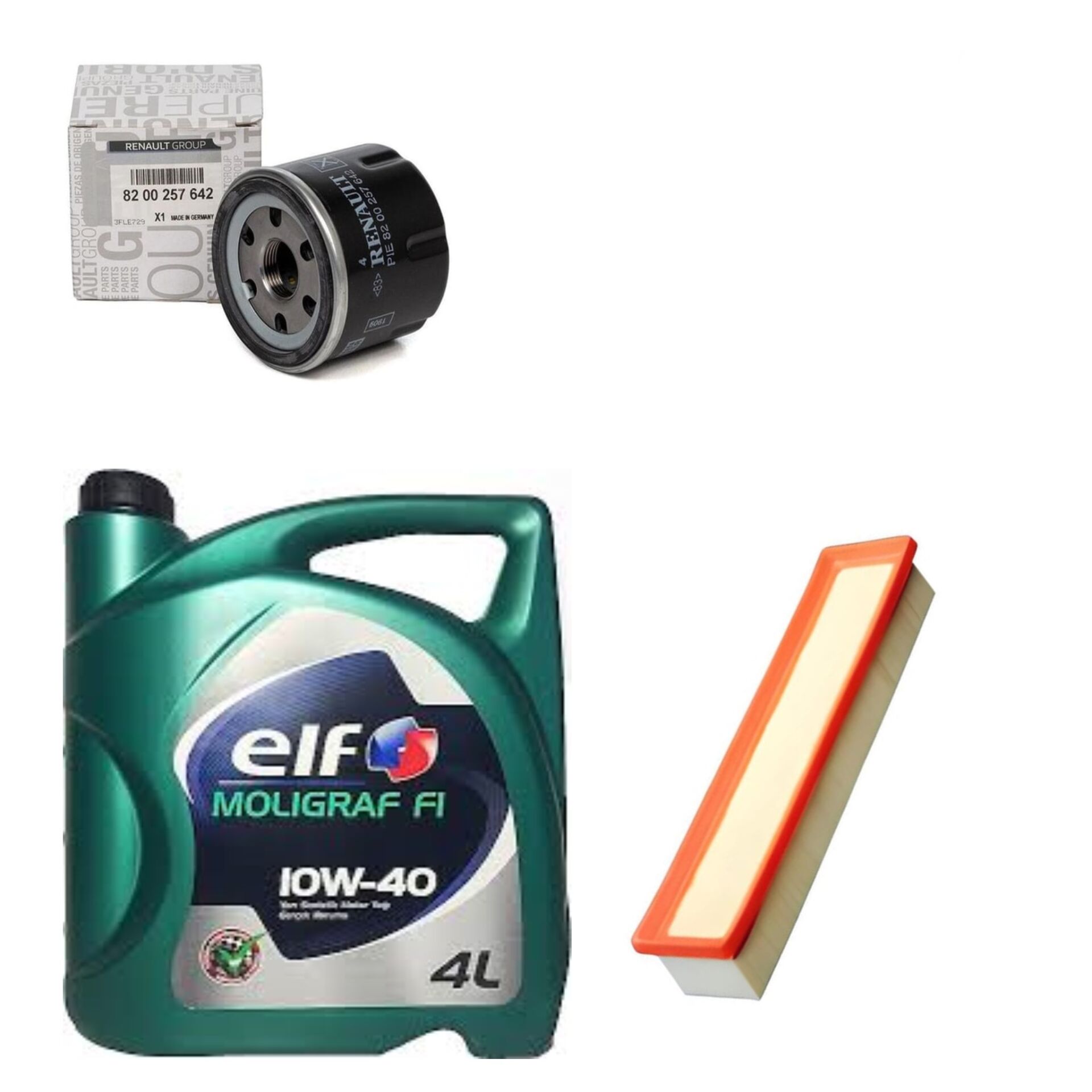 Logan 2-II Sandero 2-II Yağ Bakım Seti 1.2 16V D4F (2013-2020)(Motor Yağı+Yağ +Hava Filtre